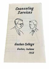 Counseling Services - Goshen College - 1958 - Goshen, Indiana. Brochure VTG  picture