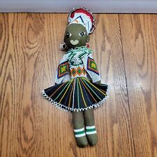 Vintage South African Beaded Zulu Costume Doll Hand Made- Stunning Piece 15” picture
