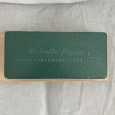 Vintage Valuable Papers Tin Box for Bonds Insurance Receipts Push Button Closure picture
