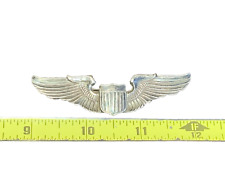 Original Scarce 1930s Pre WWII US Army Air Corps Sterling Silver Pilot Wings Pin picture