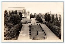 c1940's Entrance To Campus U Of W Seattle Washington WA RPPC Photo Postcard picture