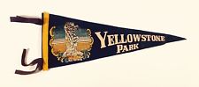 Vintage YELLOWSTONE PARK / OLD FAITHFUL Felt Flag / Pennant, 17