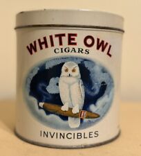 Vintage White Owl Cigar Tin Advertising Tobacco RARE picture