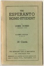 1942 Esperanto Home Student by J. Robbie. 11th edition. Vintage 64 page booklet picture