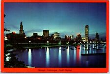 Postcard - Chicago's Picturesque Night Skyline - Chicago, Illinois picture