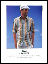 2005 Lacoste Fashion PRINT AD Striped Shirt Man picture