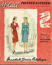 1940s Vintage McCall Counter Catalog Septemer 1944 Pattern Book Ebook Copy on CD picture