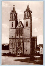 Magdeburg Saxony-Anhalt Germany Postcard Magdeburg Church 1927 RPPC Photo picture