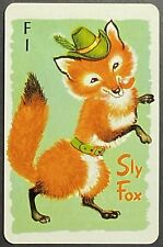 Cute Sly Fox Vintage Single Swap Game Card picture
