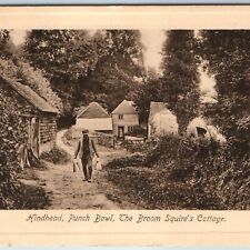c1910s Hindhead, England, UK Devil's Punch Bowl Broom Squires Cottage House A207 picture