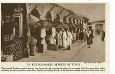 TUNISIA SUN BAKED STREETS OF TUNIS  c 1935 CLIP CLIPPING CUTTING SCRAP picture