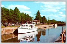 c1960s Canal Park New York State Barge Canal Marcy Vintage Postcard picture