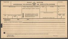 (AOP) GB Post Office Overseas Telegram or Radio Telegram unused 1934 picture