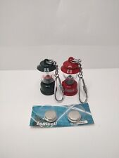 Tested Lot of 2: Coleman Mini Green/Red Camping Lanterns Keychain Lights  picture