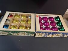 24 Old World Christmas Ornaments Mercury Glass Gold Various Colors Blue Vintage picture