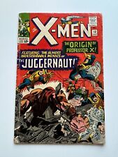 X-Men 12 1st Juggernaut 1965 Fair See Description Silver Age picture