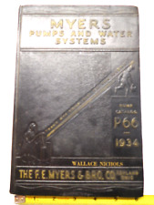 Rare Vintage 1934 Embossed Myers Pumps & Water Systems Catalog picture