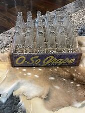 Vintage O-SO GRAPE SODA CRATE & 30 Bottles Rare Old Advertising picture