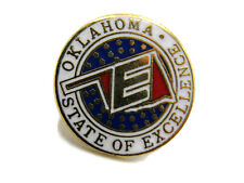 Oklahoma Pin State Of Excellence Gold Tone picture