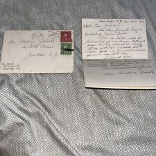 Antique 1932 Letter from Brooklyn NY to Yonkers New York in German picture