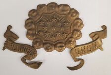 1902 BRASS SHAKO BADGE  1881 HELMET  PLATE ADDITION (NEVER ISSUED) picture