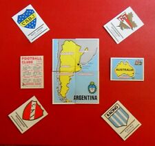 1975 PANINI FOOTBALL CLUBS BADGES ECUSSON MAPS Pick Choice Stickers  picture