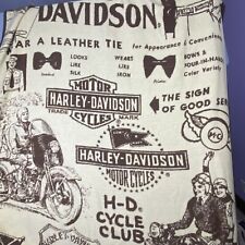 Vintage 02’ Harley Davidson Licensed Throw Blanket H. D. Cycle Club Acrylic UsA picture