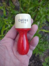 Vintage Rare C-MON Shave Brush Marbled Red Bakelite Ready For A 26mm Knot picture