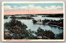 Canadian Isles Thousand Islands New York Cancel 1919 Antique Syracuse Postcard picture
