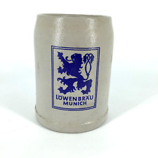 Vintage German Lowenbrau Munich Beer Stein Mug .5L  Stoneware picture