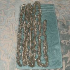 Antique Silver Tinsel Feather Tree Christmas Garland Japan 172” picture