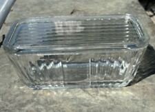 Vintage Anchor Hocking Lidded Clear Glass Refrigerator Dish Storage picture