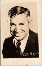 Vintage 1930s WILL ROGERS Real Photo RPPC Postcard Comedian and Actor /Unused picture
