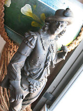 CAST  METAL  FIGURE  OF  DON  JUAN   20 & 1/2'' TALL  APPROX  9 LBS  VINT.   picture