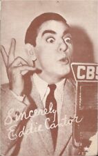 Eddie Cantor 1940s CBS postcard  picture