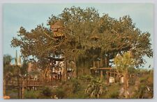 Postcard Walt Disney World Florida Swiss Family Island Treehouse Vintage 1970's picture
