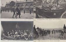 SPAIN ROYALTY King Alphonse XIII visit Paris 54 Vintage Postcards (L5381) picture