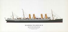 Kaiser Wilhelm II ocean liner 1903. North German Lloyd. Germany-NYC 1961 print picture