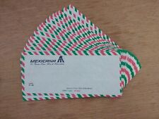 Vintage 1990's 21 Pc Lot Air Mail Unused Envelopes MEXICANA DE AVIACION picture