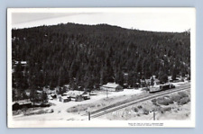 RPPC. 1950'S. PINECLIFFE, COLORADO. RAILROAD & TOWN VIEW. POSTCARD. SM20 picture
