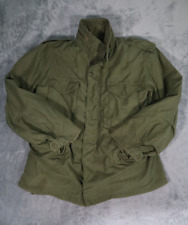 1974 Alpha Industries Cold Weather Field Coat Men's Large M65 W/ Liner Military picture