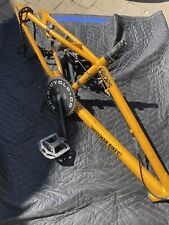 DK Eight Pack Frame + Cranks/Sprocket Yellow + Wheels Mid School BMX picture