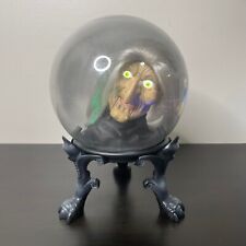 Vintage Gemmy Crystal Ball Spirit Head Animated Witch Talks Tested WORKS picture