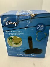 Rare Disney Mickey Mouse Burger Press & Bread Cutter Set Die Cast OPEN BOX picture