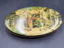 Vintage Charles Dickens Dickensian Memories Metal Tin Litho Toffee Leeds England picture