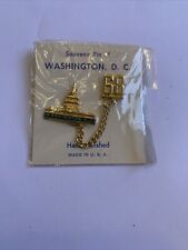 Vintage 1968 Washington D.C. Souvenir Pin - Gold Plated picture