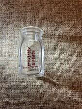 Red Lettering Quality Dairy Cream Bottle Mini Size 2.1”Tall, Shoemaker’s Dairy picture