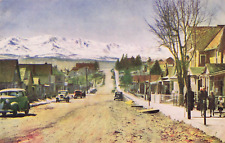Postcard Leadville, Colorado: Street Scene, in Background is Mt. Massive picture
