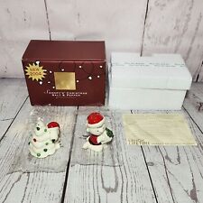 Lenox 2004 Snoopy's Christmas Salt & Pepper Shakers NEW Open Box Charlie Brown picture