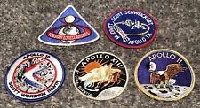 Vtg NASA Space Patch LOT OF 5 Embroidered Patches Apollo, Norman Lovell Anders picture